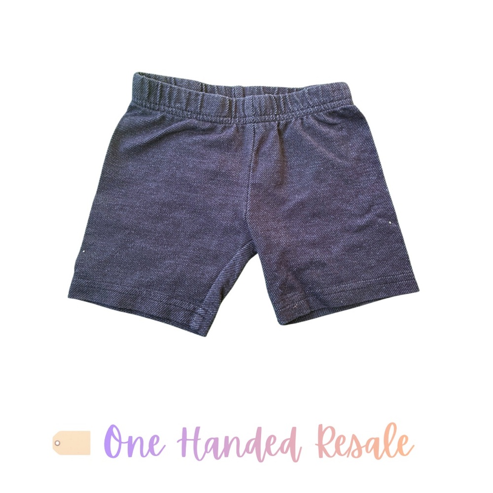 👖 Carter's Dark Blue Kids Soft Jegging Comfy Light Shorts Unisex Girls 2T